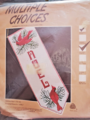 Multiple Choice ''Holiday Noel Banner'' Needlepoint Kit Size 6 1/4'' x 18 1/2''