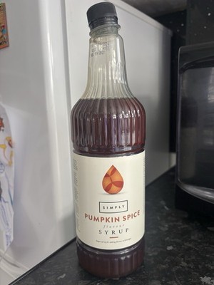 Simply Pumpkin Spice Syrup 1L | Vegan Nut Free Coffee Syrup | Autumn Flavour