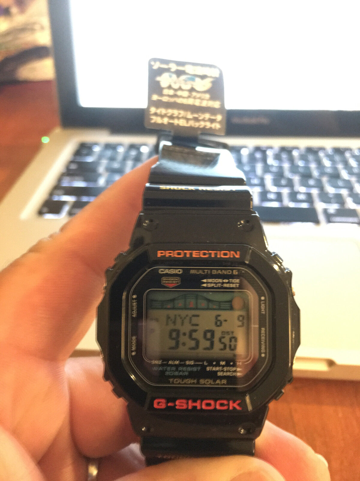CASIO G-Shock GWX-5600-1JF Black G-Lide Tough Solar Radio CASIO G-Shock GWX-5600-1JF Black G-Lide Tough Solar Radio