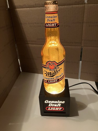 期間限定値下げ‼️Miller MGD Genuine Draft ネオンライト Miller MGD Genuine Draft Round Pub Bar Sign No Light Wall