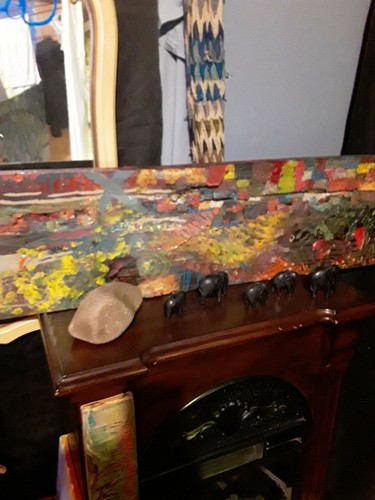 Wooden Hand Painted Piece By Codi Luquette