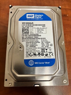 Western Digital Caviar Blue 160GB WD1600AAJS 7200RPM 8MB SATA2 3.5'' Hard Drive