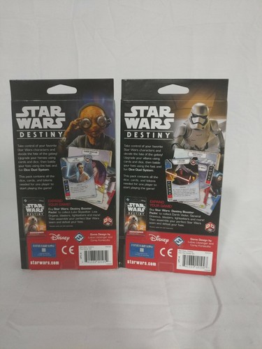 Star Wars Destiny Dice Card Game Starter LOT Rey Kylo Ren NEW Fantasy Flight Set