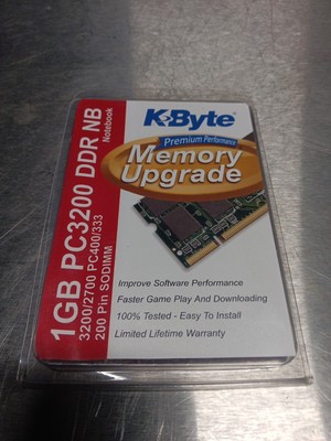 Kbyte Memory Upgrade 1GB PC 3200 DDR NT Notebook 