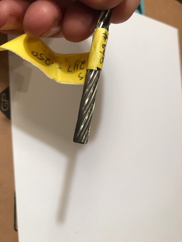 Reamer Bit Mics .247 - .250 Tapered 6 Flute Stock #0475