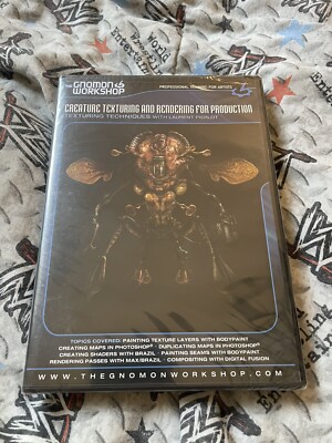 The Gnomon Workshop DVD-ROM Creature Texturing Rendering Laurent Pierlot SEALED