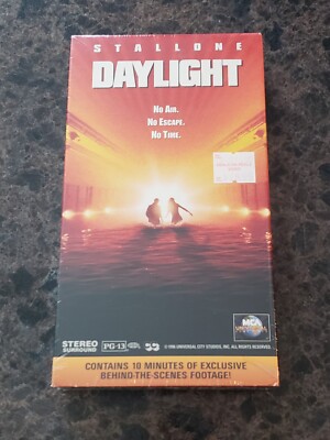 BRAND NEW Daylight (VHS; 1996) Sylvester Stallone RARE Sealed OOP Watermarks