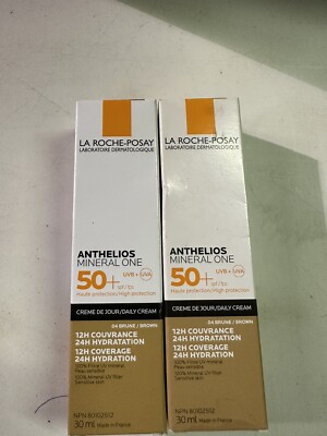 NEW! 2X! La Roche Posay Anthelios Mineral One SPF50+ 04 BRUNE BROWN 30ml
