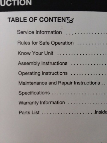 Troy-Bilt Brushcutter TBBC Implement Attachment for Line Trimmers Owners Manual