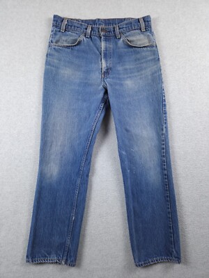 Vintage Levi's 519 Jeans Men's Size 31x28 (ACTUAL) Orange Tab Straight Leg 1984