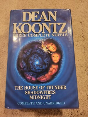 Three Complete Novels : House of Thunder,Shadowfires,Midnight-Dean Koontz SIGNED