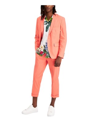 

INC Мужской коралловый однобортный пиджак классического кроя стрейч, Коралл