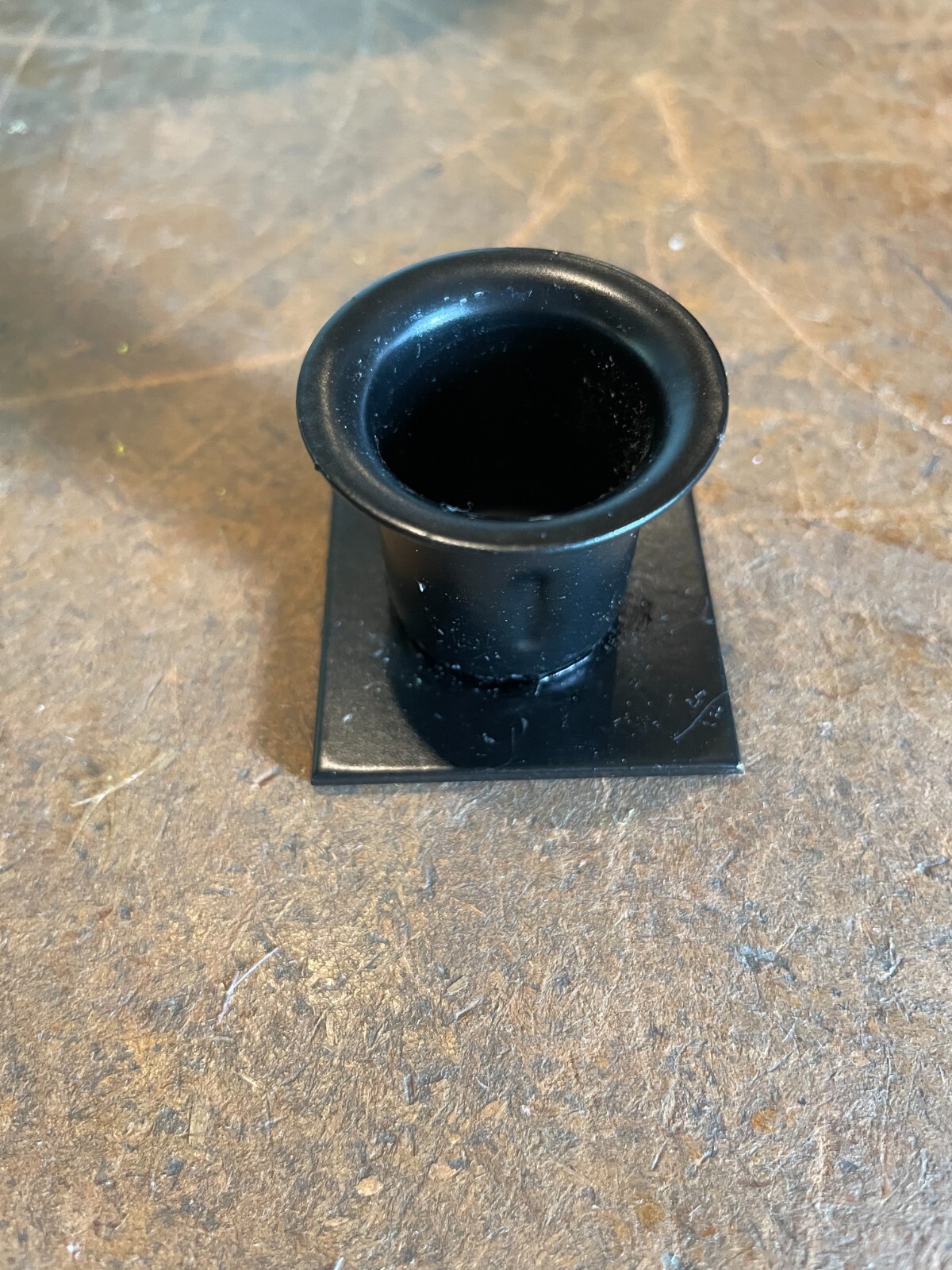 Black Iron Taper Candle Holder - Square
