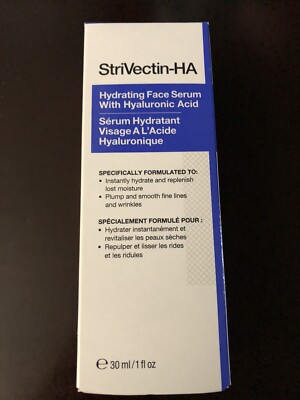 StriVectin-HA Hydrating Anti-aging Face Serum Hyaluronic Acid 1 oz. 30ml NIB