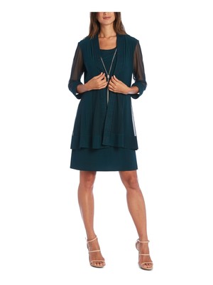 

Женская зеленая эластичная куртка R-M RICHARDS с открытым передом Petites, Зеленый, 5394P