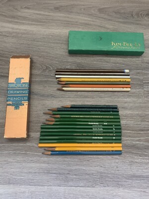 Nice Lot Of Vintage Pencils And Boxes (General, Venus, Trusty, Dixon, Eagle)