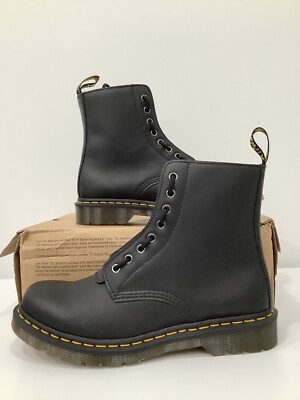 Dr. Martens Sinclair Milled Nappa Leather Platform Boots Shoes Woman Size 9