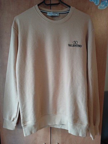 【関税&送料込】Valentino Garavani Ivory Cotton Sweatshirt VALENTINO Sweatshirt Size S Made in Italy RRP€1200 | eBay