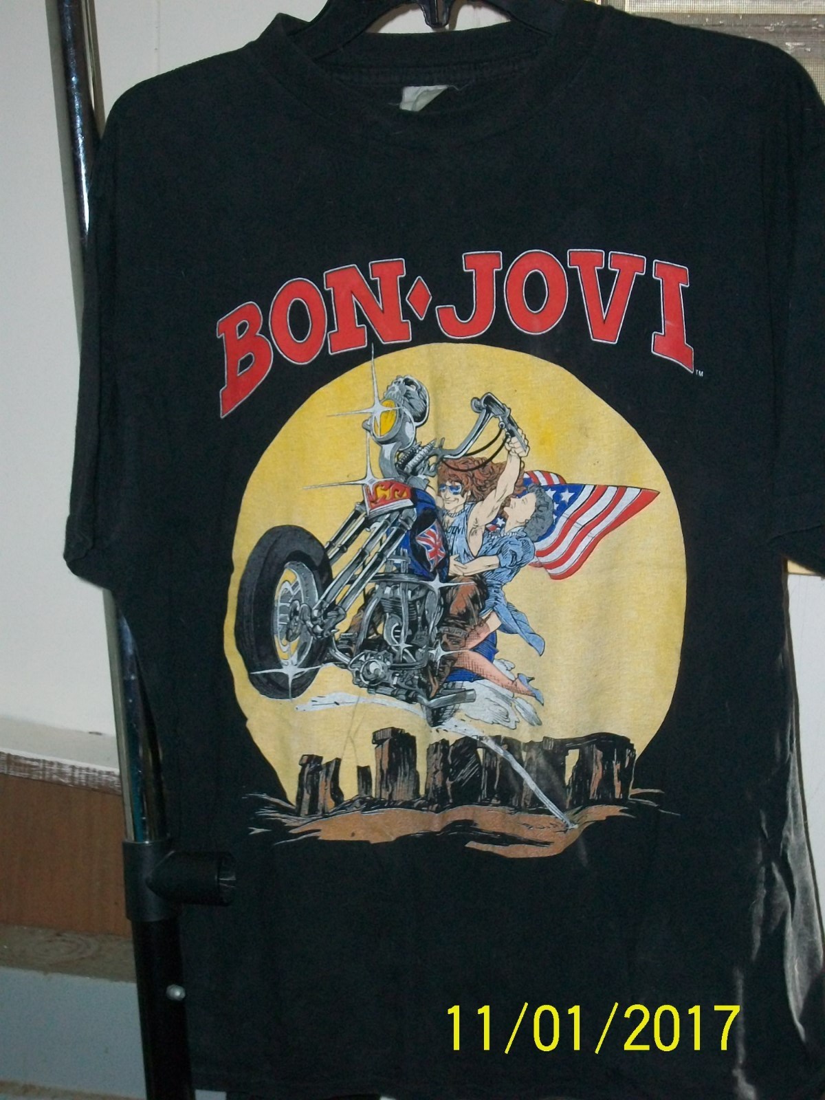 BON JOVI - 1989 U.K. SWORN TO FUN, BORN TO RIDE