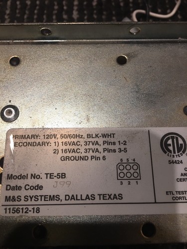 M&S TE-5B/D Transformer