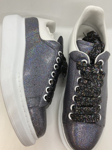 ALEXANDER MCQUEEN WOMEN'S OVERSIZED IRIDESCENT GLITTER