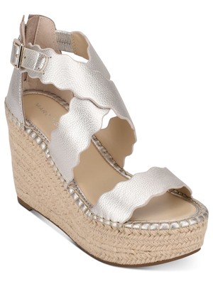 

MARC FISHER Женские серебристые эспадрильи Calita на платформе 1-1/2 дюйма на танкетке 7,5 м, Серебряный, MFCALITA