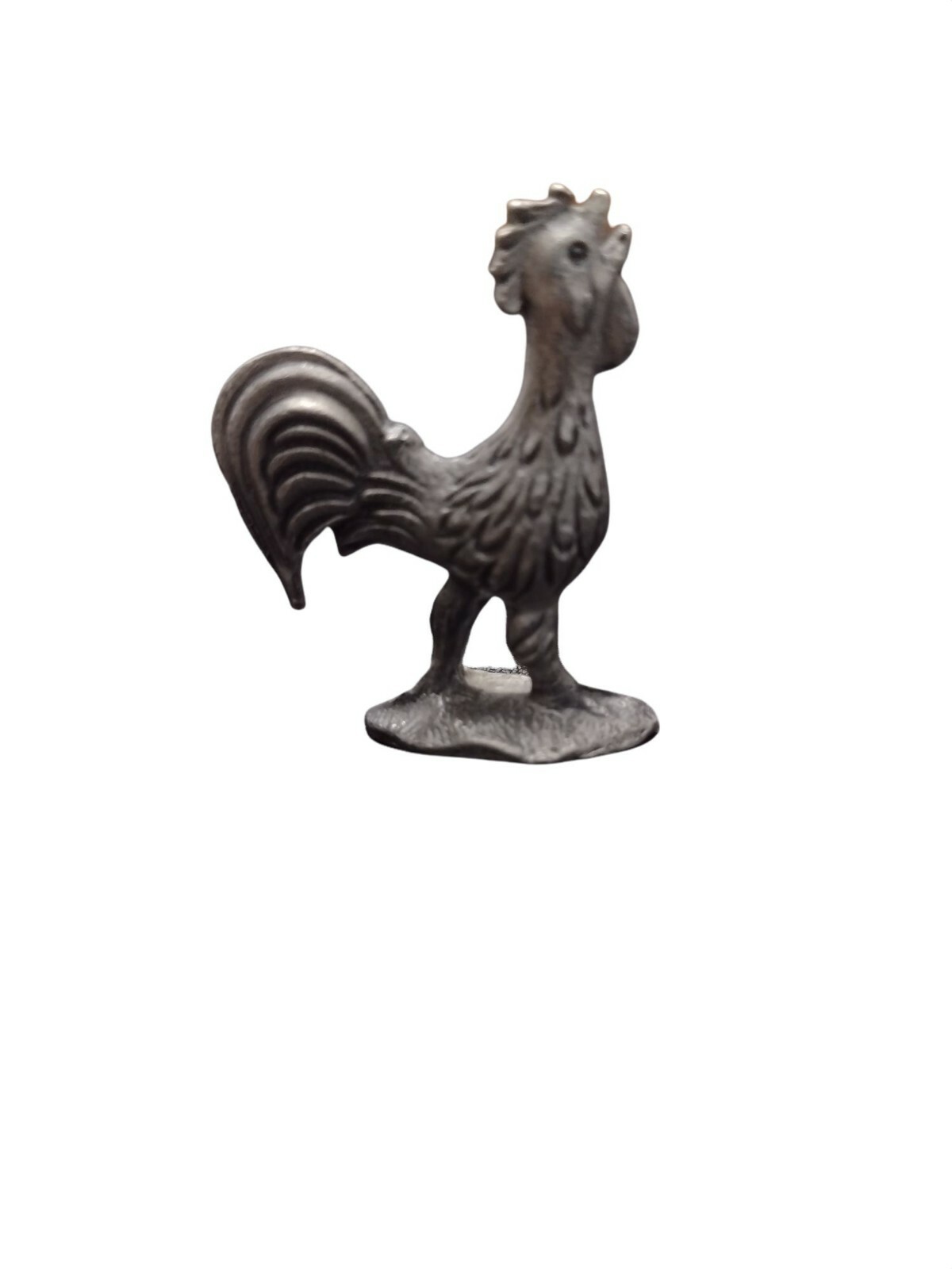 英国ヴィンテージ ピューター製 鶏フィギュリン ペア