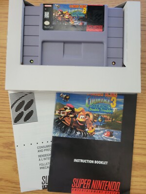 Donkey Kong Country 3  Dixie Kong's Double Trouble SNES Super Nintendo Game