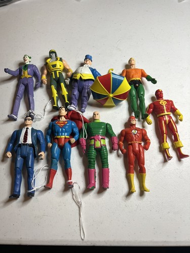 Vintage 1984 Kenner DC Super Powers Action Figures Lot with Clark