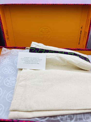 Pre-owned Tory Burch Good Luck Herringbone Trainer Sneakers Us 7.5 $328 In Box
