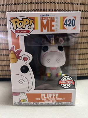 FUNKO POP! Fluffy #420 Universal Special Despicable Me W/PROTECTOR