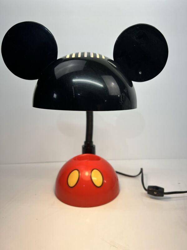 Vintage Disney Mickey Ears Flexible Gooseneck Desk Lamp Base