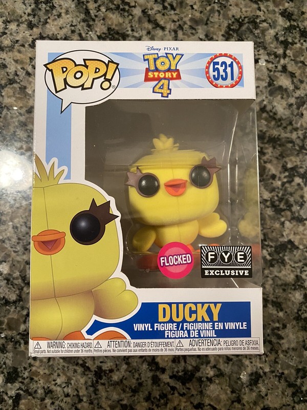 flocked ducky funko pop