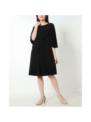 

RALPH LAUREN Женское черное платье прямого кроя с поясом и развевающимися рукавами, Черный