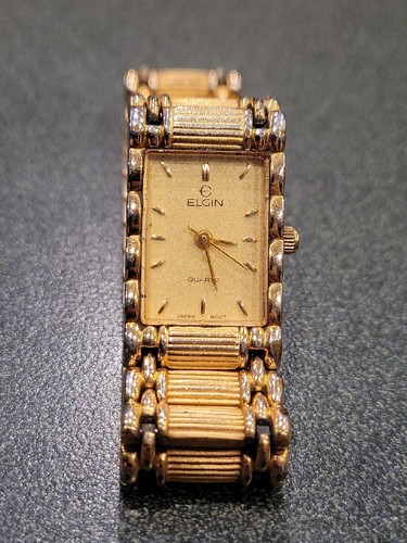 ELGIN EM898-017 Gold Tone Quartz Analog Women's Watch New ELGIN EM898-017 Gold Tone Quartz Analog Women's Watch New