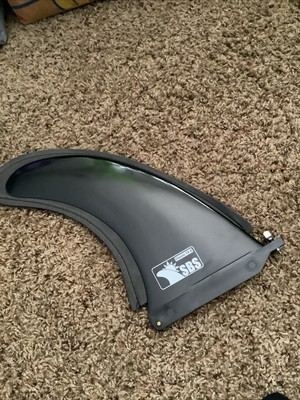 SBS 10'' Surf & SUP Fin - Free No Tool Fin Screw - 10 Inch Center Fin for Longboa