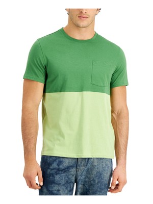 

Мужская зеленая футболка с короткими рукавами INC Classic Fit, Зеленый, 100124939
