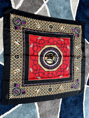 Hermes  Celine Paris Scarf 100% Silk Satin Made in Italy