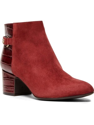

ANNE KLEIN Женские темно-бордовые кожаные ботильоны Hilda с миндалевидным носком, размер 6,5 м, смешанная техника, Maroon, AK193056