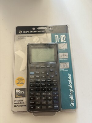  Texas Instruments TI-82 Graphing Calculator W/Manual: Sealed New 