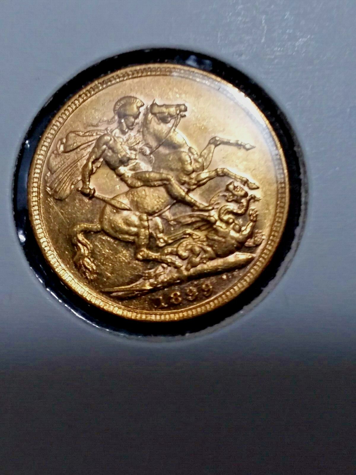 1899-M GOLD SOVEREIGN VICTORIA COIN