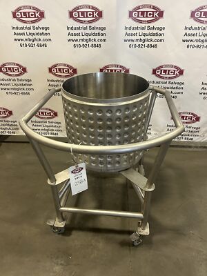 Levtech ATMI Stainless Steel 100 L Jacketed Portable LevMixer Bag Mixing Tank