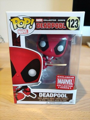 Funko Pop! Deadpool Leaping #123 Marvel Collector Corps Exclusive