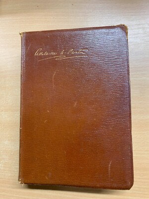 C1907 Adelaide A Procter " Legends Et Paroles " Poésie Antique Cuir Livre (P5)