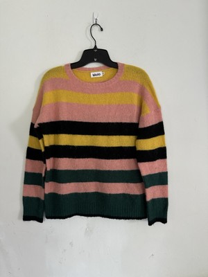 Molo Girls 13/14 Yr Old Mohair Wool Stripe Soft Sweater, Size 158/164