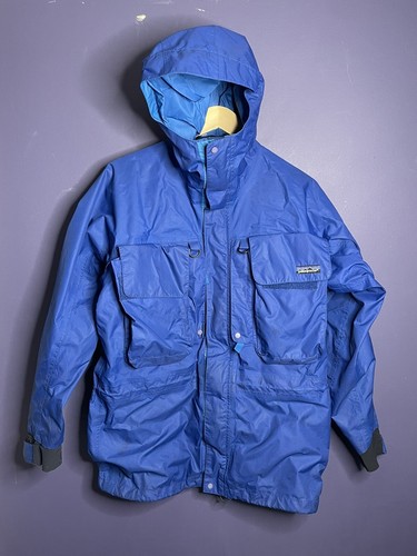Patagonia SST Wading Jacket Mens Small Blue Fly Fishing Rain Patagonia SST Wading Jacket Mens Small Blue Fly Fishing Rain