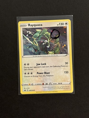 Rayquaza SWSH029 Pokémon SWSH Black Star Promo Cosmos Holo