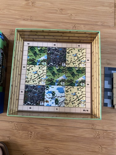 Minecraft Builders & Biomes Strategy Board Game Ravensburger 2019 Open Box