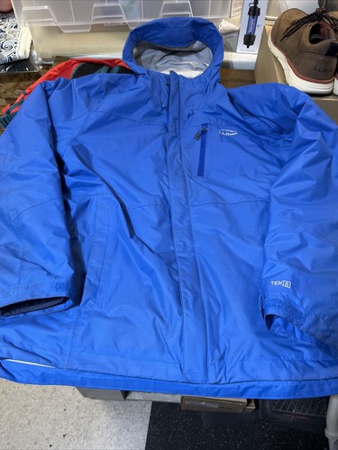 LL Bean Weather Channel 3-In-1 Waterproof Jacket Men's L 510335