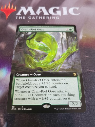 Oran-Rief Ooze 2x FOIL ZNR MTG Zendikar Rising Rare MINT green Oran-Rief Ooze 2x FOIL ZNR MTG Zendikar Rising Rare MINT green